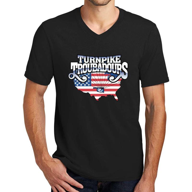 Turnpike Troubadours 1F Unisex V-Neck T-Shirt Men Black