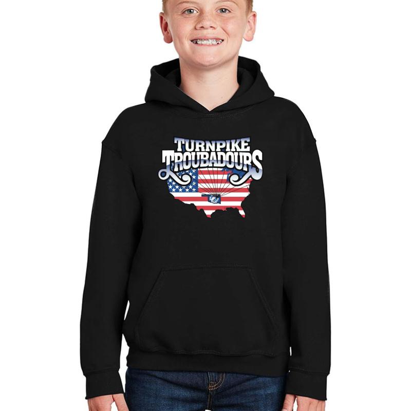 Turnpike Troubadours 1F Youth Hooded Sweatshirt Boy Black