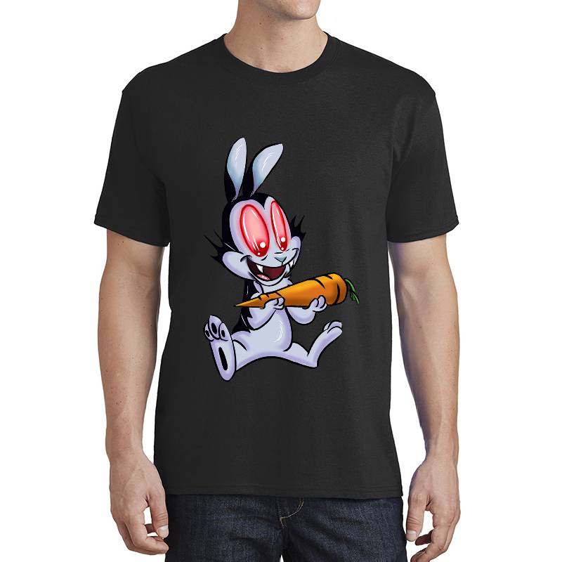 Rabbit Vampire Cartoon Unisex Polo Jersey Sport Shirts