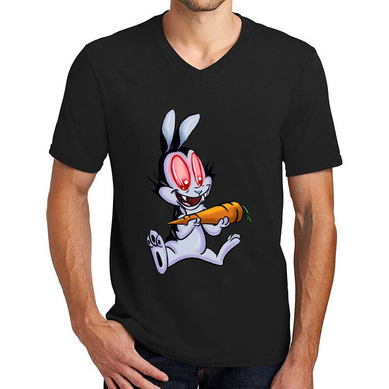 Rabbit Vampire Cartoon Unisex Polo Jersey Sport Shirts
