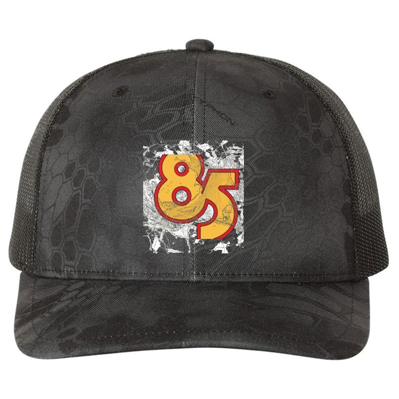 85 South Show Richardson Premium Trucker Snapback Cap  Kryptek Typhon Black