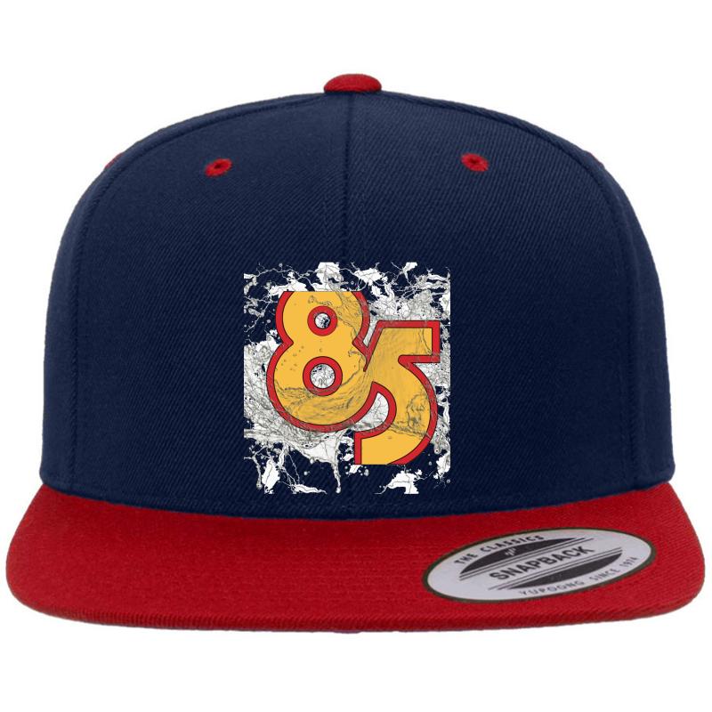 85 South Show Premium Flat Bill Snapback Cap  Navy