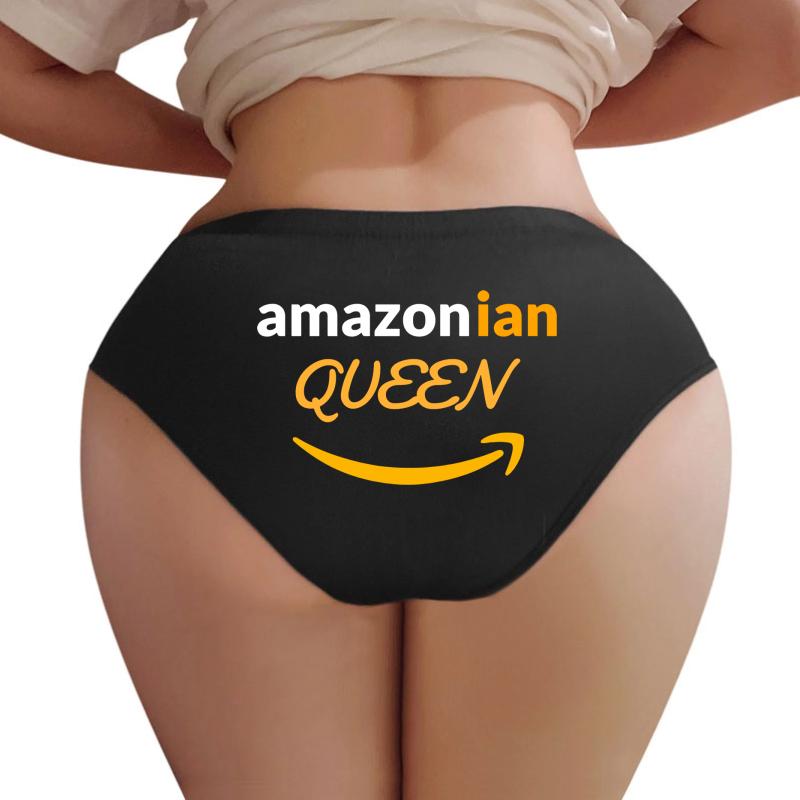 Amazonian Queen Smile Women Underwear Panties Women Black