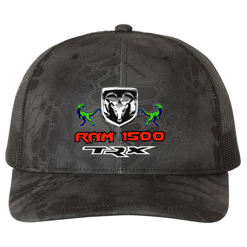 2021 Ram 1500 Trx Truck Richardson Premium Trucker Snapback Cap  Kryptek Typhon Black