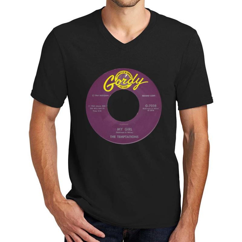 The Temptations My Girl Label Unisex V-Neck T-Shirt Men Black