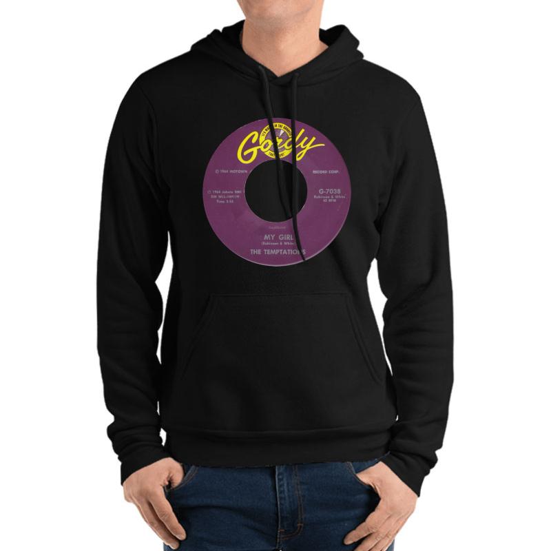 The Temptations My Girl Label Unisex Hooded Sweatshirt Men Black