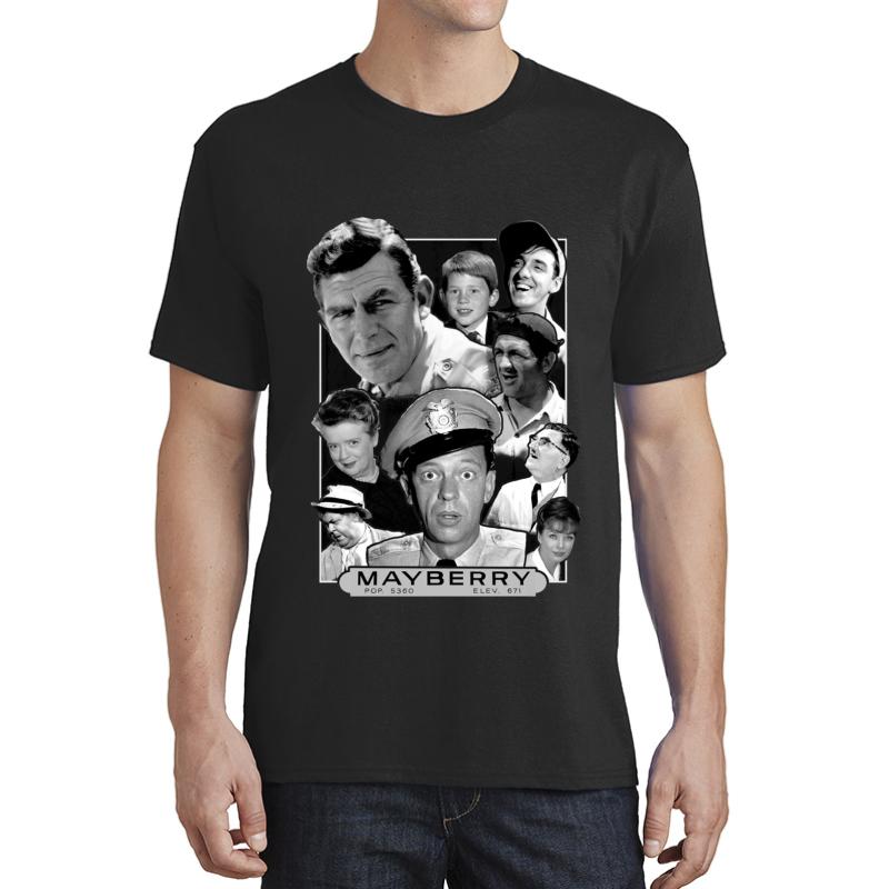 Andy Griffith Mayberry Unisex T-Shirt Men Black