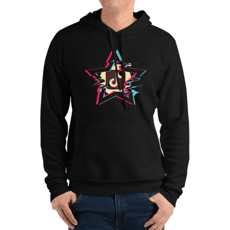 Tik Tok T Shirt Unisex Hooded Sweatshirt Men Black