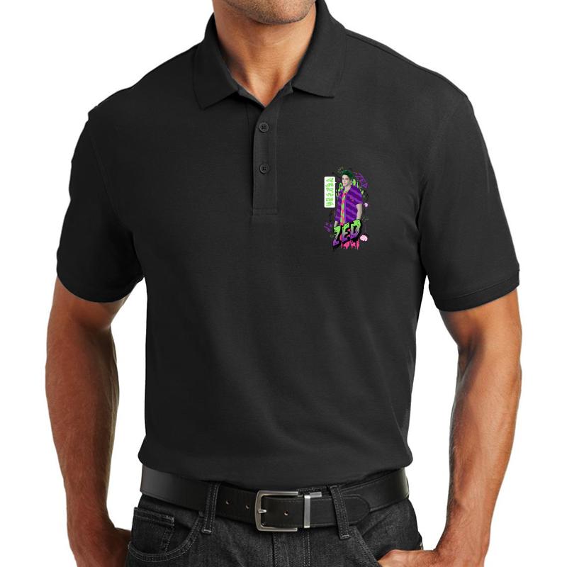 Zombies 2 Zombie Zed Unisex Polo Jersey Sport Shirt Men Black