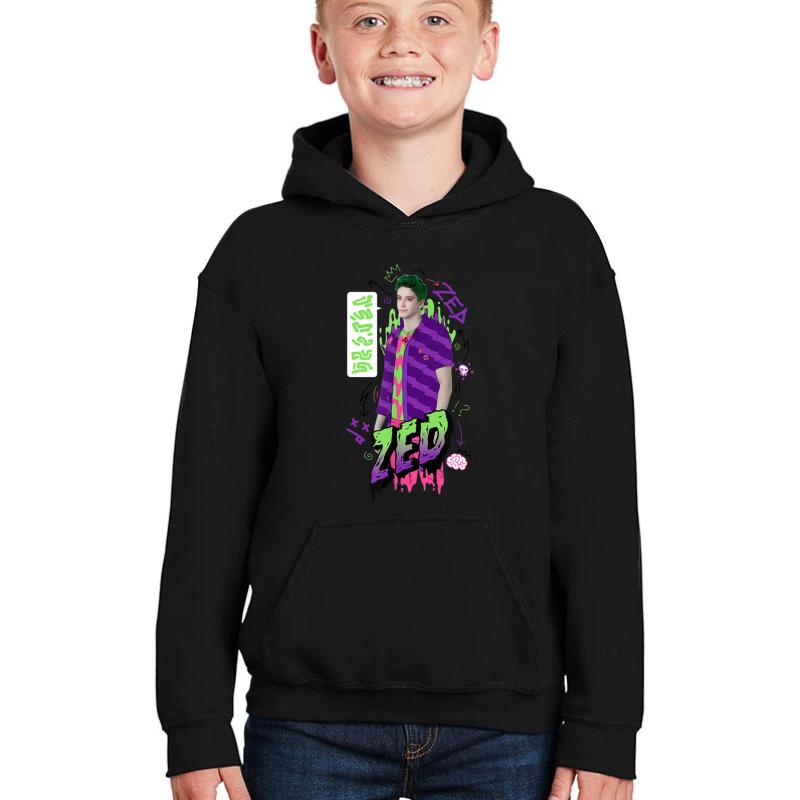 Zombies 2 Zombie Zed Youth Hooded Sweatshirt Boy Black