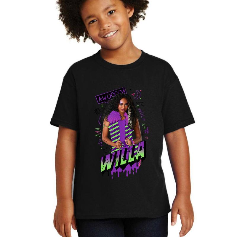 Zombies 2 Willa Wolf Youth T-Shirt Boy Black