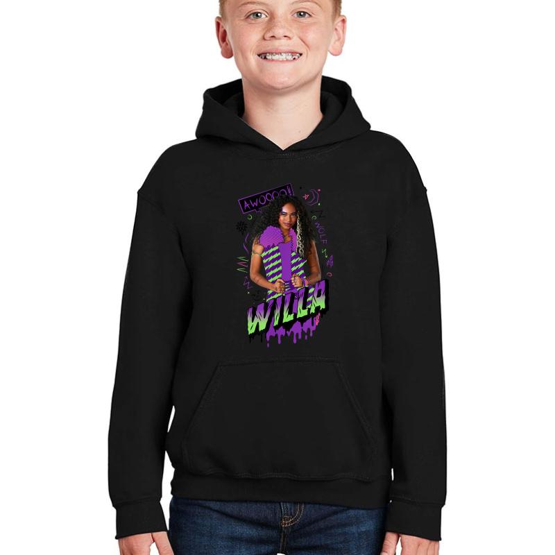 Zombies 2 Willa Wolf Youth Hooded Sweatshirt Boy Black