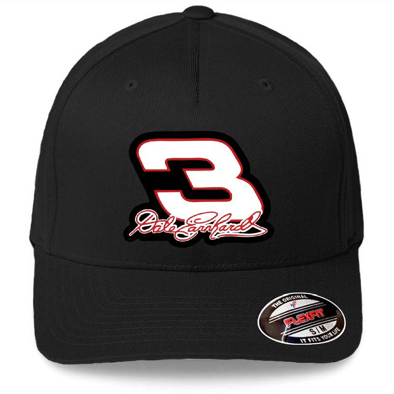 Dale Earnhardt 3 Signature Race Car Fan T Shirt Richardson Premium Trucker Snapback Caps