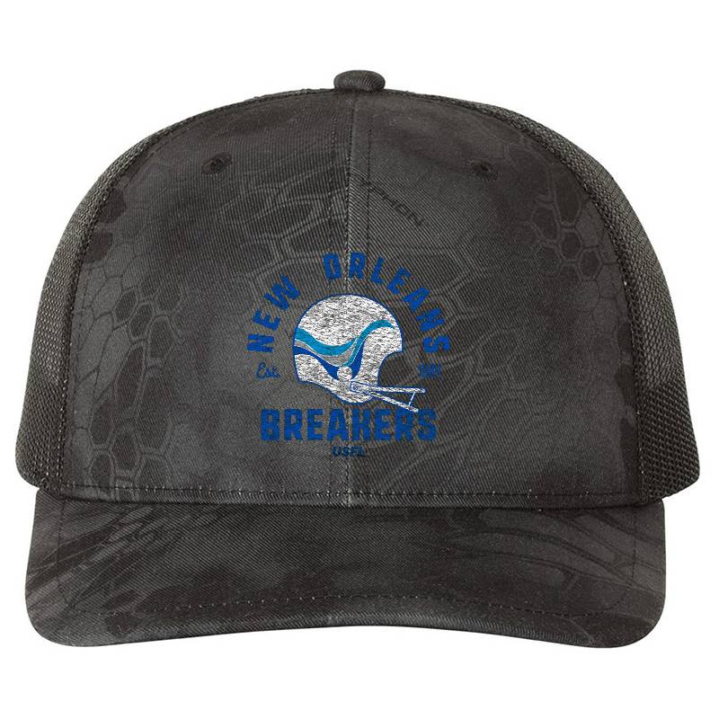 Defunct Series: New Orleans Breakers Premium Flat Bill Snapback Caps