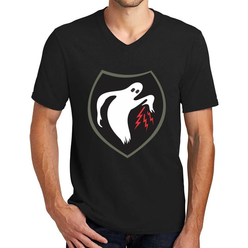 23Rd Headquarters Special Troops - Ghost Army - Clean Style Unisex V-Neck T-Shirt Men Black