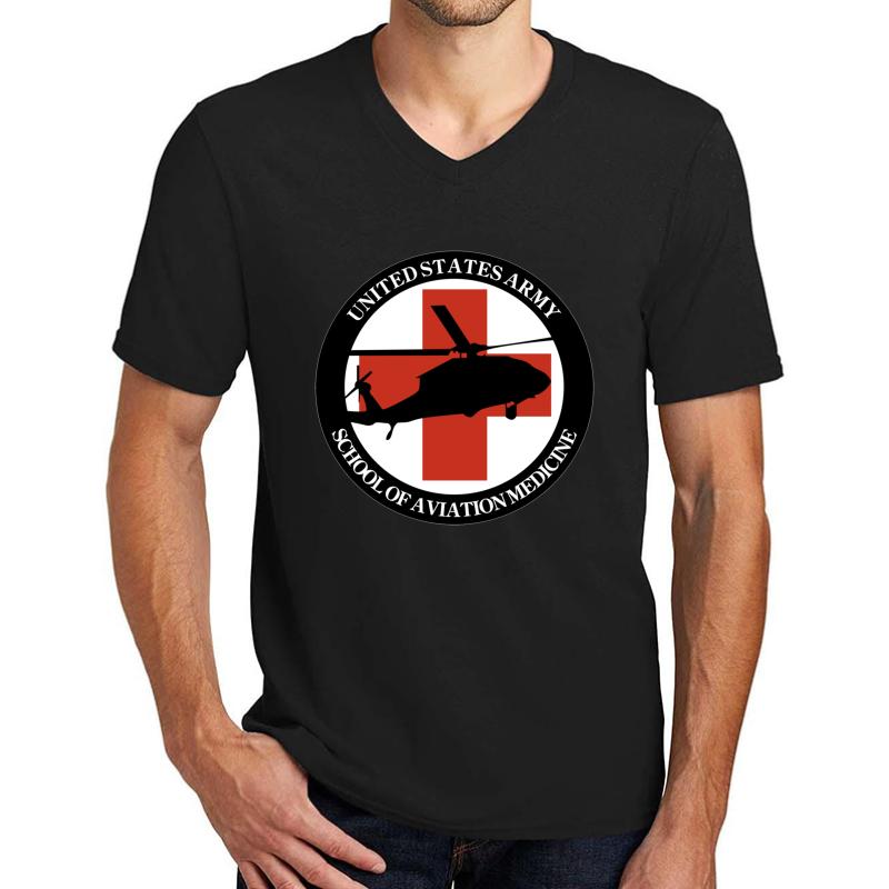 Army - Army Medevac Critical Care Flight Paramedics Unisex V-Neck T-Shirt Men Black