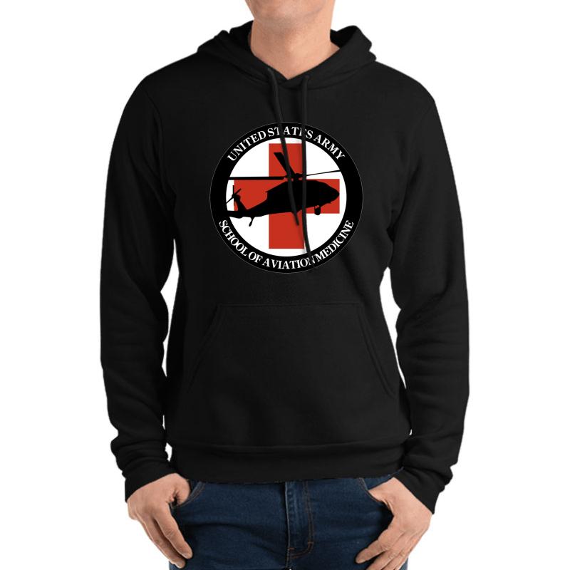 Army - Army Medevac Critical Care Flight Paramedics Unisex Hooded Sweatshirt Men Black