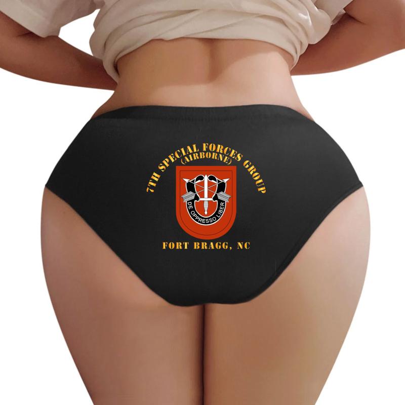 Army - 7Th Special Forces Group W Flash - Fbnc Women Underwear Panties Women Black