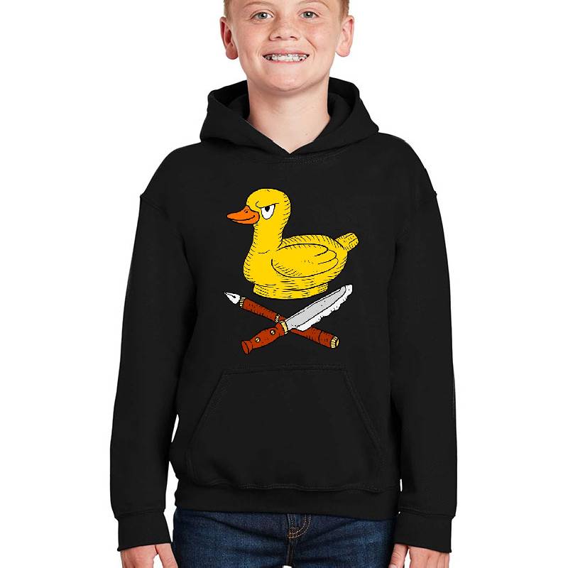 rubber duck biker emblem. pen and knife. Flexfit Baseball Caps