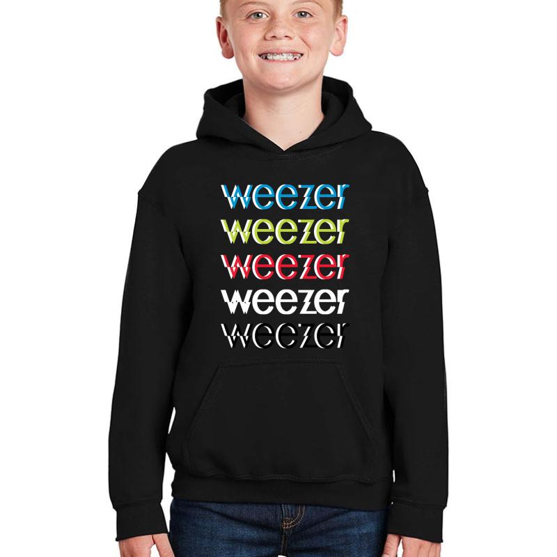 W For The Weezers Youth Hooded Sweatshirt Boy Black