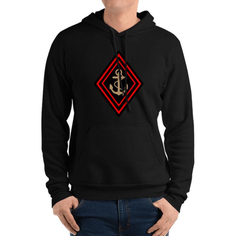 Troupes De Marine France  Unisex Hooded Sweatshirt Men Black