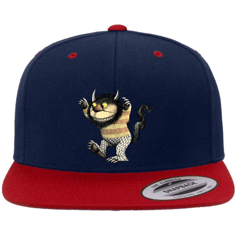 Where The Wild Things Are Carol Premium Flat Bill Snapback Cap  Navy