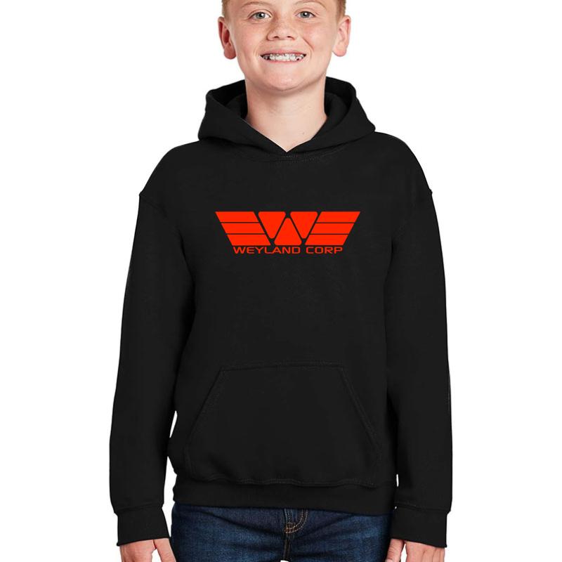 Weyland Corp Youth Hooded Sweatshirt Boy Black