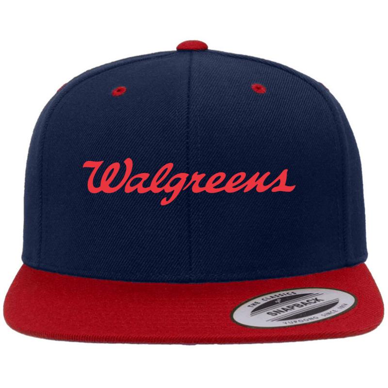 Walgreens Premium Flat Bill Snapback Cap  Navy