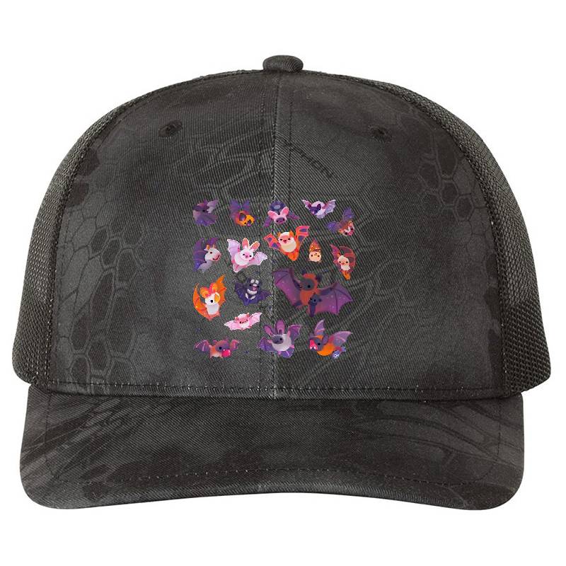 Bat - dark Flexfit Baseball Caps
