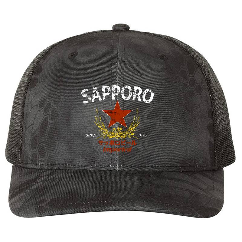 Sapporo Japan Classic Premium Flat Bill Snapback Caps