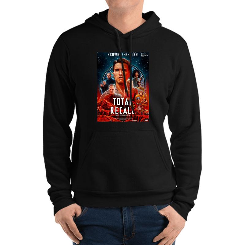 Total Recall 30Th Anniversary Unisex Hooded Sweatshirt Men Black