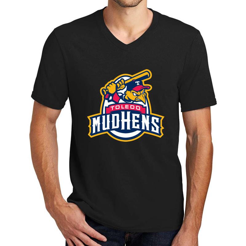 Toledo Mud Hens Unisex V-Neck T-Shirt Men Black