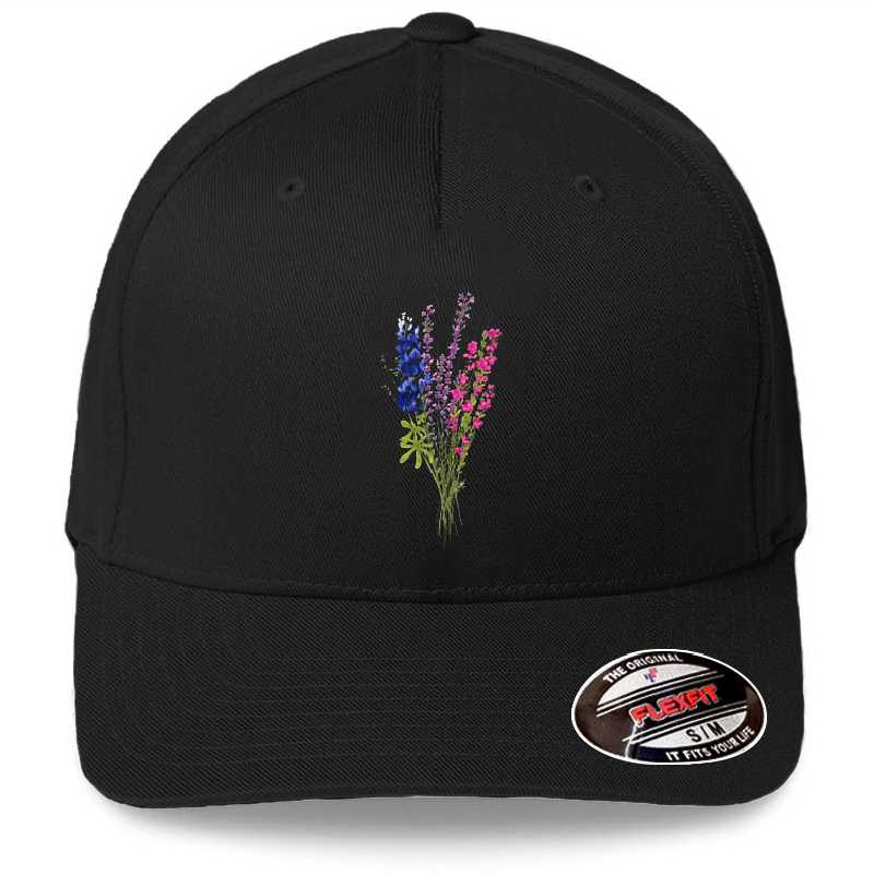 subtle bi pride flowers Unisex T-shirts