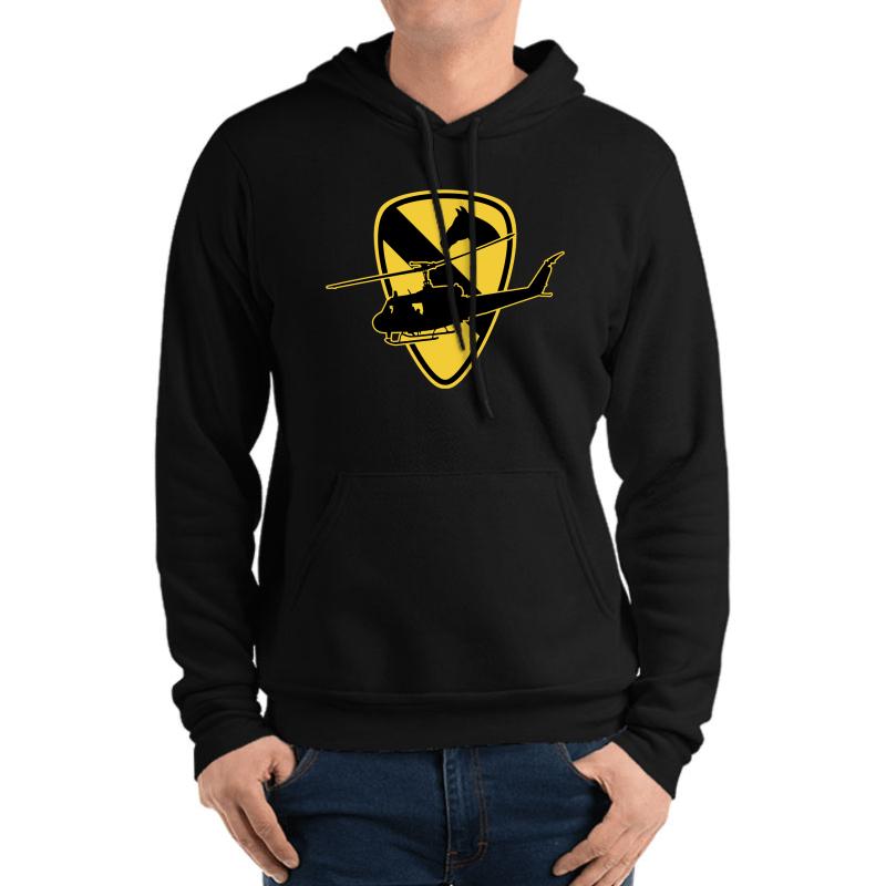 1St Cavalry Division The First Team Unisex Hooded Sweatshirt Men Black