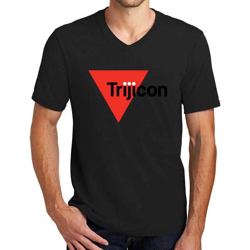 Trijicon Logo Unisex V-Neck T-Shirt Men Black