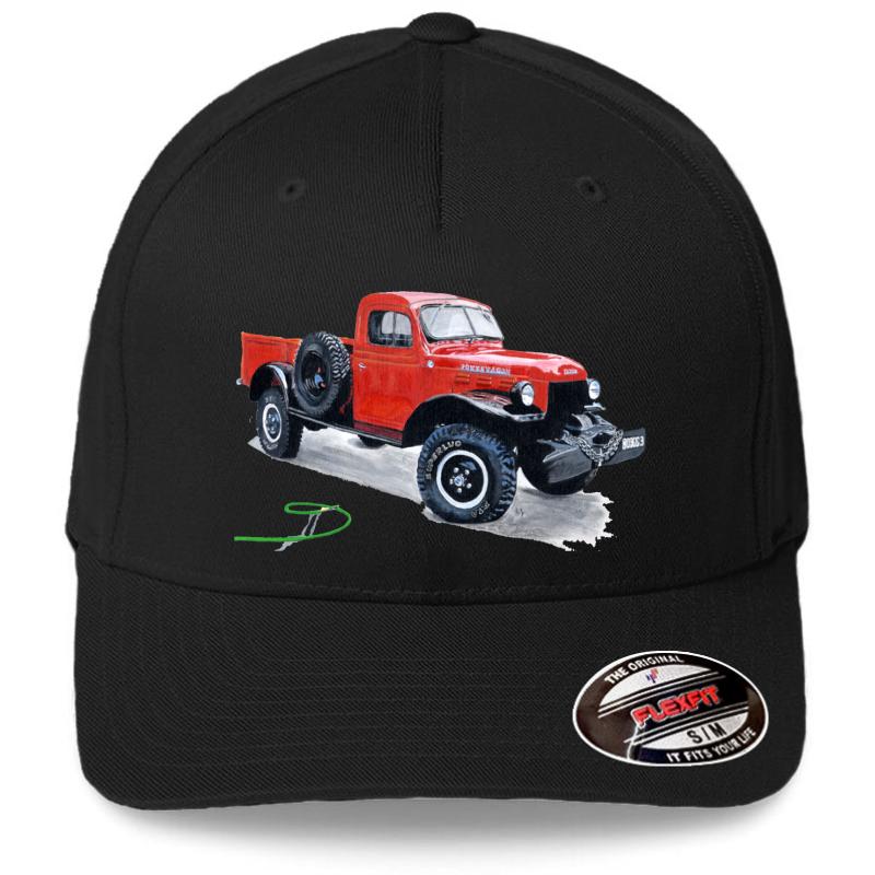 Antique Power Wagon Flexfit Baseball Cap  Black