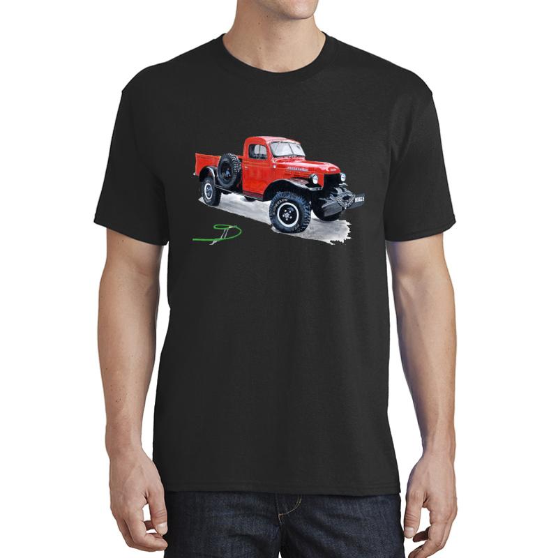 Antique Power Wagon Unisex T-Shirt Men Black