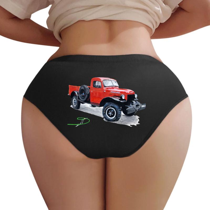 Antique Power Wagon Women Underwear Panties Women Black