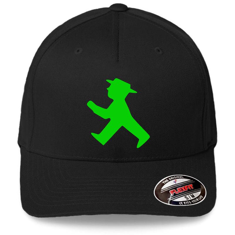 Ampelmann Green Flexfit Baseball Cap  Black