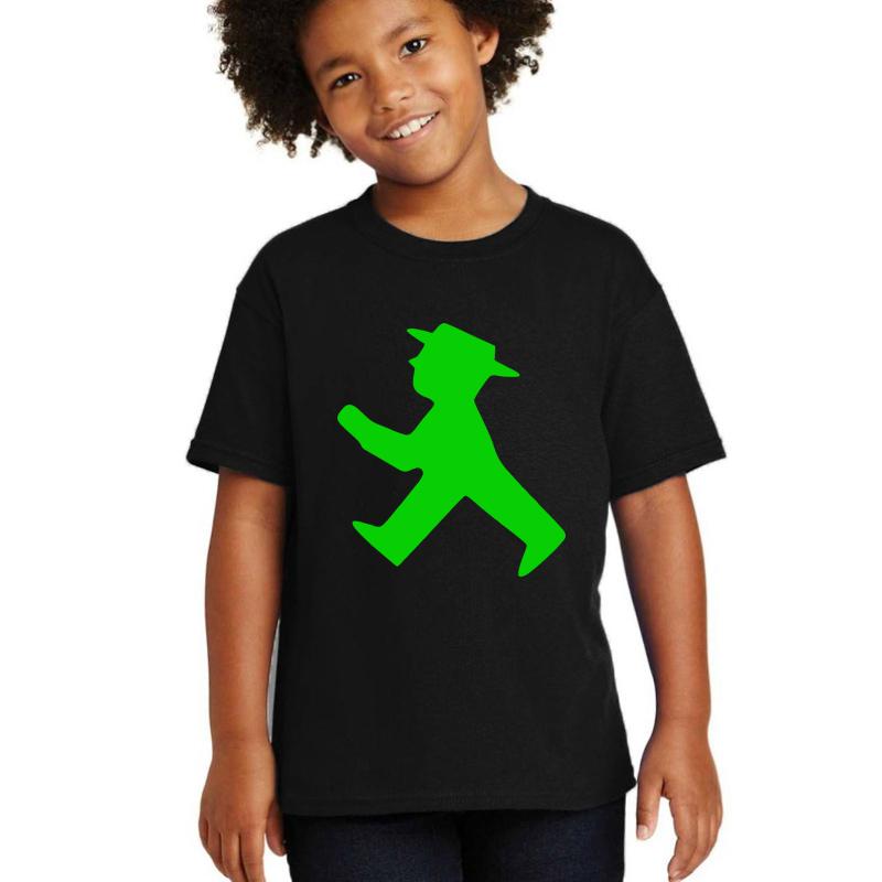 Ampelmann Green Youth T-Shirt Boy Black