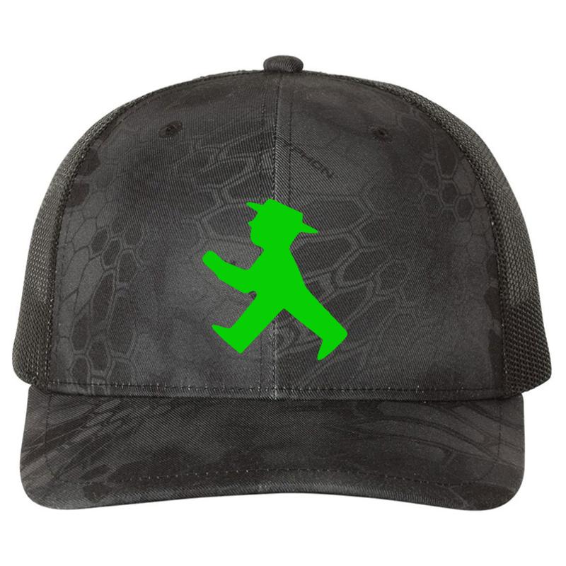 Ampelmann Green Richardson Premium Trucker Snapback Cap  Kryptek Typhon Black