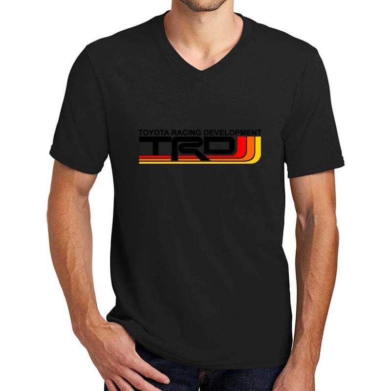 Toyota Trd Retro Heritage Style Unisex V-Neck T-Shirt Men Black