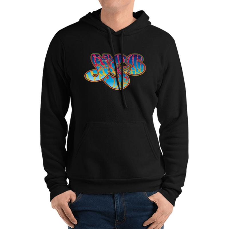 Yes Band Unisex Hooded Sweatshirt Men Black