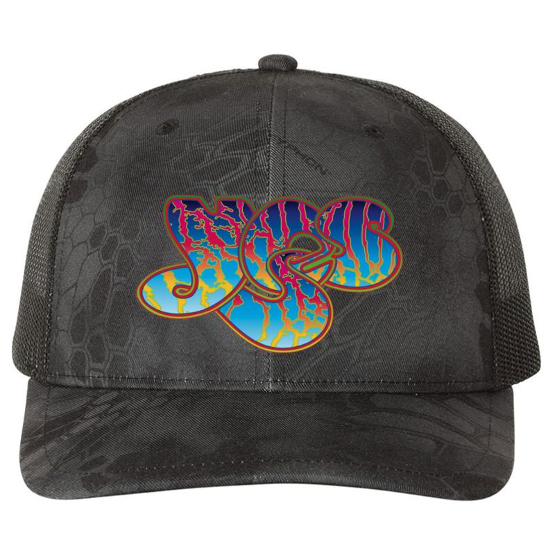 Yes Band Richardson Premium Trucker Snapback Cap  Kryptek Typhon Black