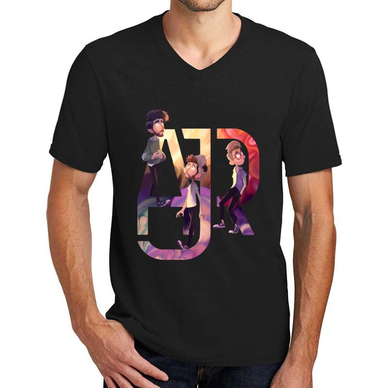 Ajr The Click Galaxy Gifts Fans For Men And Women Gift Christmas Day Unisex V-Neck T-Shirt Men Black