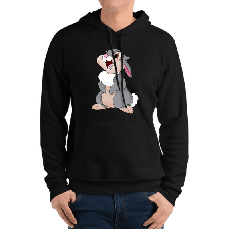 Thumper From Bambi Unisex Hooded Sweatshirt Men Black