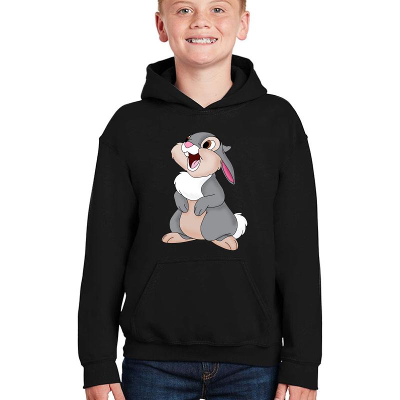 Thumper From Bambi Youth Hooded Sweatshirt Boy Black