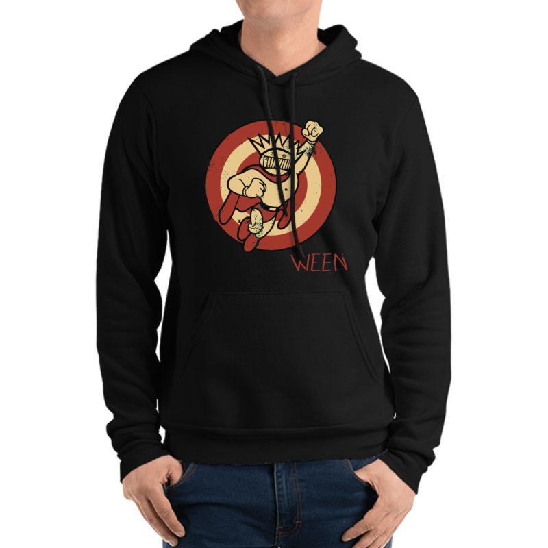 Ween Logo Unisex Hooded Sweatshirt Men Black