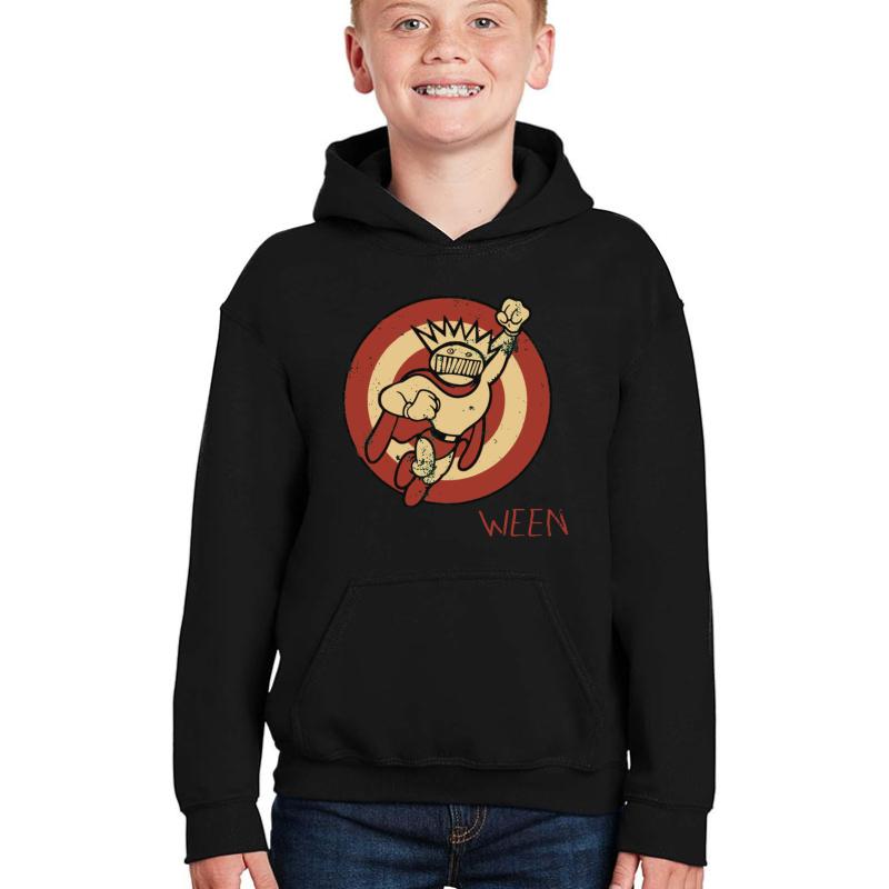 Ween Logo Youth Hooded Sweatshirt Boy Black