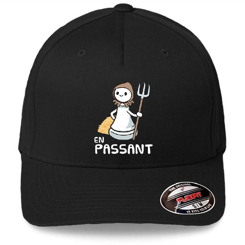 En Passant Chess Joke Premium Flat Bill Snapback Caps